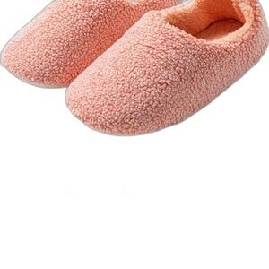 Relax Now Pink Fuzzy Slippers – Memory Foam, Women’s 9 / 10, Cozy Comfort NEW